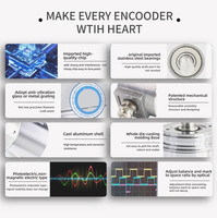 Encodeur absolu monocycle 16 bits série CAN haute performance, diamètre 58 mm et arbre 10 mm