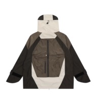 Veste de travail jaune matelassée et respirante pour homme, nouvelle collection hiver, imperméable, motif lettres, écologique, pour l'extérieur