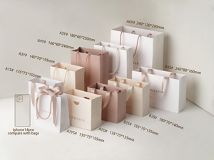 Pandasew biểu tượng tùy chỉnh in Ribbon xử lý bao bì Tote túi quà tặng sang trọng giấy mua <span class=keywords><strong>s</strong></span>ắm túi - Product Image 6