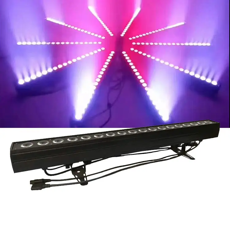 OEM 18pcs 10w led wall wash light point control rgbw 4in1 5in1 6in1 bar disco stage effect light