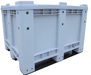 Heavy Duty Grey Blue Green HDPE High Rigid Durable Food Grade Battery <strong>Solid</strong> Wall Plastic <strong>Pallet</strong> <strong>Box</strong> with Lid Wheels - Product Image 6
