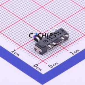 K3-2346S-L1 Slide Switch SMD Switch Double Pole Three Throw Rectangle Pin Header Gull Wing Type 13mm - Product Image 2