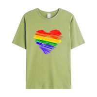 Nouveau design loisirs quotidiens surdimensionnés coton lesbienne fierté polyester LGBT arc-en-ciel t-shirt pour défilé