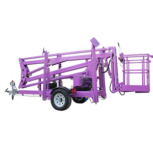200kg Công suất 12M 14m Trailer gắn kính thiên văn bùng nổ Nâng Nền tảng thủy lực điện khí kép nâng cao jack để bán - Product Image 3