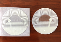 Système d'étiquettes en papier RF EAS, étiquette souple de sécurité HAX718 R33 8,2 MHz 33 mm de diamètre pour les magasins de détail, les supermarchés