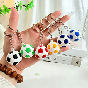 QY <b>Mini</b> Soccer Ball Keychain Pendant Bag Charm Key Ring <b>Backpack</b> Ornament Sport Gift For Fans Boys - Product Image 4