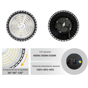 180lmW UFO LED <span class=keywords><strong>High</strong></span> <span class=keywords><strong>Bay</strong></span> Light Fixture 100W 150W 200W 300W para Taller de garaje de fábrica de almacén - Product Image 4