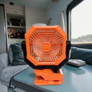 Ventilador Portátil Multifuncional Recargable por USB de 8000mAh con Luz, para Hogar, Auto, Hotel, Camping, Larga Duración de Batería, Tres Velocidades, Plástico - Product Image 3