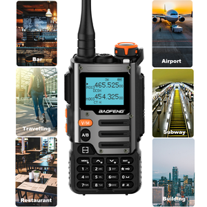 Walkie Talkie <span class=keywords><strong>Baofeng</strong></span> <span class=keywords><strong>UV</strong></span>-K68 5W <span class=keywords><strong>UV</strong></span> K68 UVK68 Radio Bidireccional Recepción de Banda Completa UVK6 K6 Tipo C Carga Banda Aérea DTMF NOAA - Product Image 6