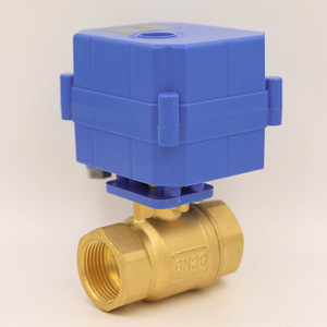 Vanne à bille électrique miniature à haut débit DN20 9-24V/220V à deux voies à couple élevé pour le contrôle de l'eau, prise en charge OEM - Product Image 4