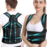 Correcteur de posture pour le dos pour femmes et hommes avec système d'alignement vertical de la colonne vertébrale, soulagement des douleurs lombaires, redresseur de dos