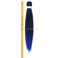 Extensions de cheveux synthétiques pré-étirées pour tressage, 3x, faciles à tresser, style africain, 26 pouces, trame simple, vente en gros
