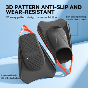 <span class=keywords><strong>THENICE</strong></span>, aletas de natación cortas de alta calidad para buceo y esnórquel para hombres y mujeres, aletas de goma para apnea - Product Image 2