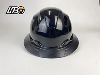 Casque de sécurité ventilé à visière intégrale HBC CE EN397, en HDPE résistant aux chocs, pour travaux de construction et industriels