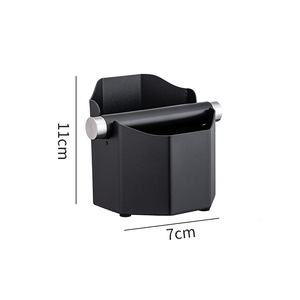 Cubo cuadrado redondo de acero inoxidable para café con barra de golpe extraíble y accesorios de base antideslizante - Product Image 4