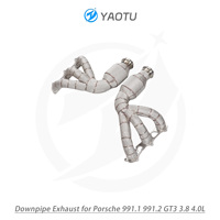 Manifold Knalpot Performa YT Dengan Katalis dan Pelindung Panas Kompatibel dengan 991 GT3 3.8L 4.0L Suku Cadang Tuning Otomatis