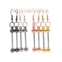Boucles d'oreilles perlées faites à la main en gros, promotionnelles, à personnaliser, nouvelles boucles d'oreilles DIY pour femmes, cadeau