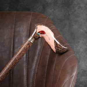 Durable Resin And Wooden Walking Hand Stick Designed For Balance Support With <b>Eye</b> Catching Artistic Finish - Product Image 6