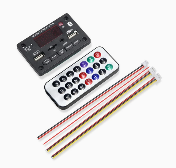 12V Blue-tooth MP3 Decoder Board with Color Screen, Recording and Call Functions, Mainboard with Blue-tooth JX-810BT
