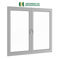 Ventana Francesa de Aluminio Lukliving con Apertura Abatible, Insonorizada, con Rejilla de Seguridad Antirrobo para Uso Doméstico