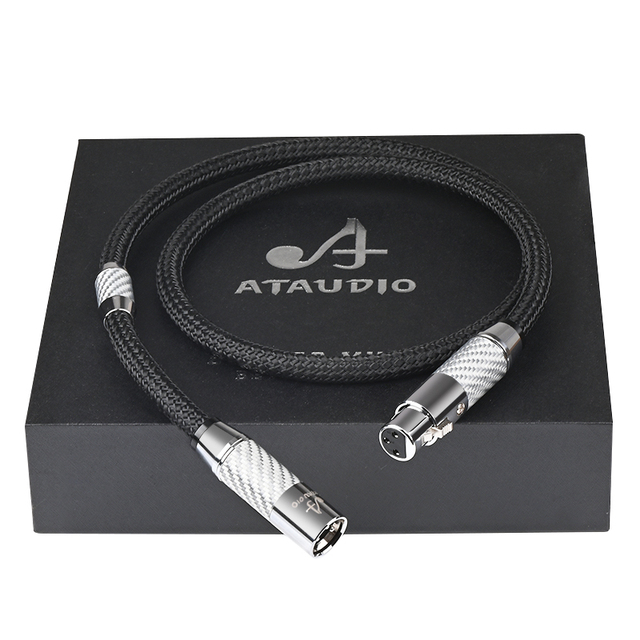 Hi-end Microphone 3-Pin XLR Male/Female Silver-plated OCC Cable Speaker Home Theater Microphone Double Shielding 2Xlr Cable