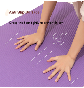Tapis de yoga antidérapant 8 mm en NBR, équipement de yoga personnalisé, accessoires de pilates, accessoires de gym, écologique, extra épais - Product Image 1