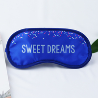 Nouveau Design Double Face Satin Sweet Dreams Blanc Ombrage Lumière Bande Élastique Respirant Logo Personnalisé Voyage Sommeil Masque Pour Les Yeux