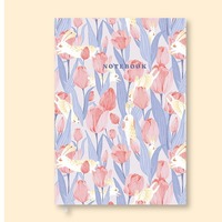Carnets de notes et journaux A5 A4 personnalisables avec couverture en papier imprimé, dorure or rose, motif floral mignon et tendance, format B5, couverture rigide grainée