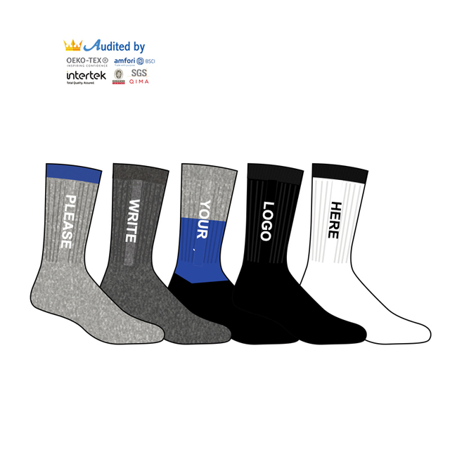 Disposable Anti-Bacterial Anti-Slip 100% Cotton Casual Crew Socks | Men's Quick Dry Breathable Travel Spa Socks | Low MOQ Bulk