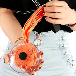 Bolsa de almacenamiento de compras para el hogar de poliéster portátil ultracompacta diseño retráctil plegable respetuoso con el medio ambiente reutilizable - Product Image 3