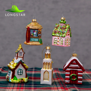 Ornements de Noël <span class=keywords><strong>en</strong></span> <span class=keywords><strong>verre</strong></span> <span class=keywords><strong>soufflé</strong></span> délicat, décoration de la maison, ornements <span class=keywords><strong>en</strong></span> <span class=keywords><strong>verre</strong></span> de luxe pour la maison, cadeaux de Noël, fête de vacances - Product Image 1