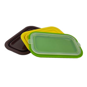 Fiambrera Bento <span class=keywords><strong>de</strong></span> silicona plegable sin BPA, contenedor <span class=keywords><strong>de</strong></span> almacenamiento <span class=keywords><strong>de</strong></span> alimentos amigable con el congelador con tapas plegables, productos <span class=keywords><strong>de</strong></span> <span class=keywords><strong>cocina</strong></span> - Product Image 4