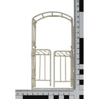 Arco de Jardín Moderno Mini ZICOM Alemania Modelo 9069-G1038-W Blanco Fácil de Montar Cercas para Granjas y Balcones