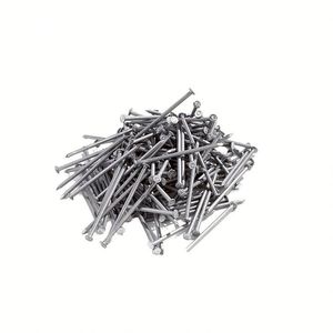Clous en fil de fer courants pour sols, murs, béton, clous plats, clous à tête plate, clous ronds polis, clous galvanisés pour le travail du bois, plafonds et grilles 1 2 3 - Product Image 1