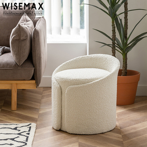 Fábrica de Muebles WISEMAX, <span class=keywords><strong>Taburete</strong></span> Moderno Tapizado en Tela, Otomana Tapizada <span class=keywords><strong>con</strong></span> <span class=keywords><strong>Respaldo</strong></span> <span class=keywords><strong>Bajo</strong></span> para el Hogar - Product Image 1