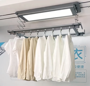 <span class=keywords><strong>Séchoir</strong></span> <span class=keywords><strong>à</strong></span> <span class=keywords><strong>linge</strong></span> électrique intelligent automatique suspendu au <span class=keywords><strong>plafond</strong></span> pour balcon domestique avec télécommande et lumière LED - Product Image 2