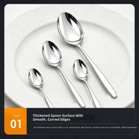 Ensemble de couverts en acier inoxydable 201 de haute qualité, couteau, fourchette et cuillère pour la cuisine et les restaurants