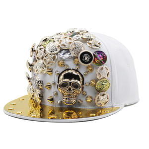 MH-2350 Spike Punk chapeaux casquette réglable unisexe casquette de Baseball Rock Cool Hip Hop clouté Rivet Snapback casquette plate chapeau - Product Image 2