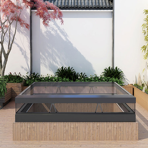 بيع من المصنع مباشرة رخيصة الطابق السفلي المتضخم الألومنيوم التلقائي نوافذ كوة الكهربائية للطي والانزلاق نمط مفتوح - Product Image 2