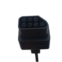 Manette de jeu pour console, style 8 bits, câble de connexion 15 broches 7 broches, contrôleur pour NES pour FC, manette de jeu filaire, noir transparent