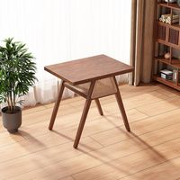 Ensemble table et chaises en bois massif pour balcon, design créatif et décontracté pour petits appartements rectangulaires - WJL-AL