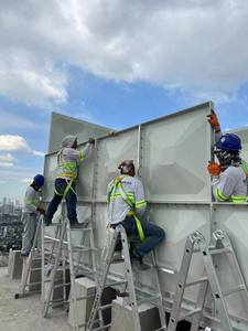 Giá sản xuất bồn nước uống hình chữ nhật bằng nhựa FRP GRP SMC sợi thủy tinh giá rẻ, dung tích 1000, 10000, 100000 lít/gallon - Product Image 2