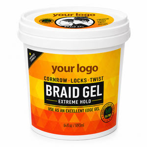 Gel profesional para peinar el cabello al por mayor, gel para trenzas con fijación extrema, control de bordes para cabellos afro, para salones de belleza. - Product Image 1