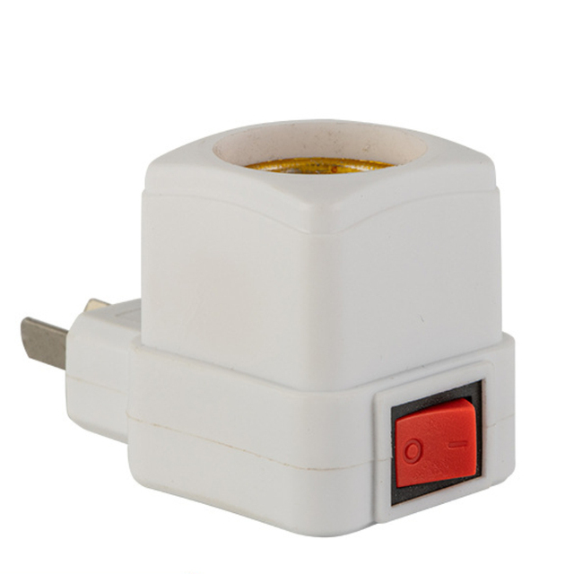 Wholesale E27 Lamp Holder Head Button Mounted on Wall Socket Led Night Light Socket with Switch Adapter E27 Push-button