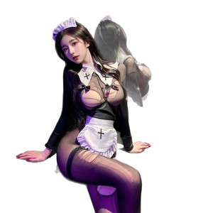 Lemon Story Sexy Maid Costume Women Polyester Lingerie Dress Role Play Outfit 9460 - Product Image 5