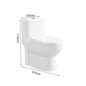 Bán buôn hiện đại Thiết bị vệ sinh <span class=keywords><strong>WC</strong></span> inodoro dây đeo 300 mét kéo dài nhà vệ sinh gốm Siphon một mảnh nhà vệ sinh cho phòng tắm - Product Image 3