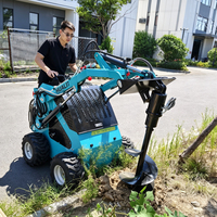 Chargeuse compacte sur chenilles diesel HLT-360 homologuée EPA avec tarière pour travaux de terrassement