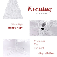 Sapin de Noël artificiel en PVC blanc, articulé, moelleux, 45-300 cm, pour la décoration de Noël, de la maison et des fêtes
