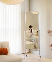 SWT 2023 miroir debout au sol mobile grand miroir pleine longueur pour miroir de yoga de danse de gymnastique