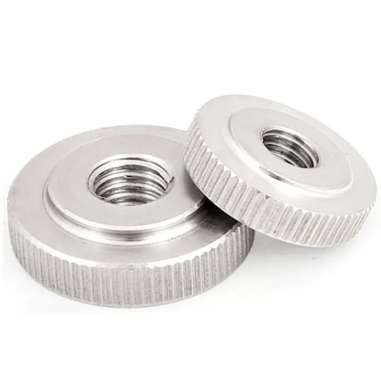 304 stainless steel Non-standard Knurled Thumb Flat Thin Nut